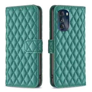 For Motorola Moto G 5G 2023 Diamond Lattice Wallet Leather Flip Phone Case(Green)