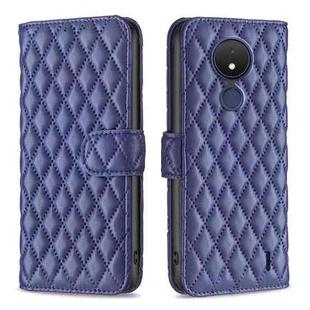 For Nokia C21 Diamond Lattice Wallet Leather Flip Phone Case(Blue)