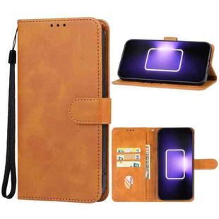 For Realme GT3 Leather Phone Case(Brown)