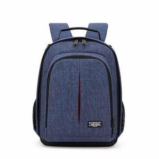 Small Waterproof Camera Backpack Shoulders SLR Camera Bag(Blue)