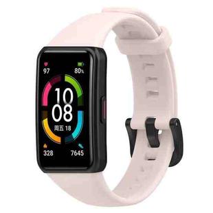 For Honor Band 7 Silicone Watch Band(Light Pink)