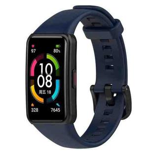 For Honor Band 7 Silicone Watch Band(Midnight Blue)