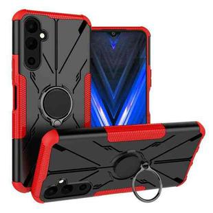 For Tecno Pova Neo 2 Armor Bear Shockproof PC + TPU Phone Case with Ring(Red)