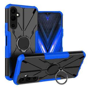 For Tecno Pova Neo 2 Armor Bear Shockproof PC + TPU Phone Case with Ring(Blue)