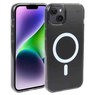 For iPhone 14 Plus GEBEI MagSafe Magnetic Transparent Phone Case (Transparent Black)
