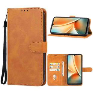 For vivo Y100 Leather Phone Case(Brown)