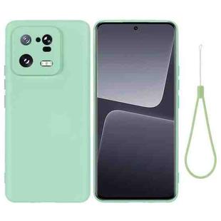 For Xiaomi 13 Pro Pure Color Liquid Silicone Shockproof Phone Case(Green)