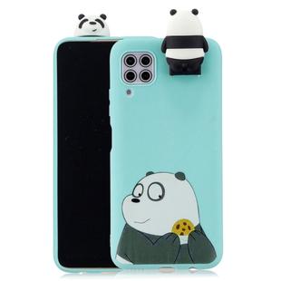 For Huawei P40 Lite Cartoon Shockproof TPU Protective Case with Holder(Bracket Striped Bear)