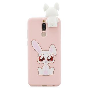 For Xiaomi Redmi 8 Cartoon Shockproof TPU Protective Case with Holder(Big Eared Rabbit)