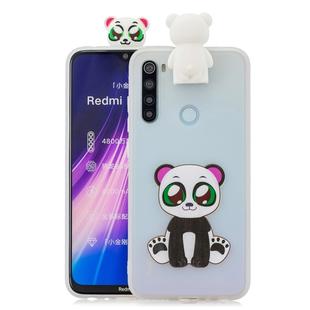 For Xiaomi Redmi Note 8T Cartoon Shockproof TPU Protective Case with Holder(Bracket Panda)
