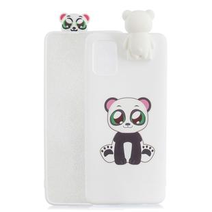 For Galaxy A71 Cartoon Shockproof TPU Protective Case with Holder(Bracket Panda)