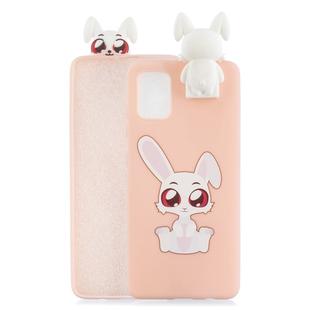 For Galaxy S20 Cartoon Shockproof TPU Protective Case with Holder(Big Eared Rabbit)