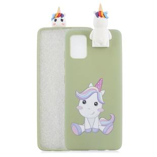 For Galaxy S20 Plus Cartoon Shockproof TPU Protective Case with Holder(Cute Unicorn)