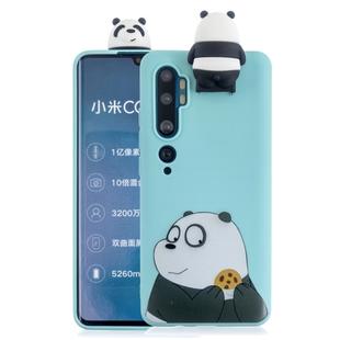 For Xiaomi Mi Note 10 Cartoon Shockproof TPU Protective Case with Holder(Bracket Striped Bear)