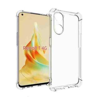 For OPPO Reno8 T 4G Shockproof Non-slip Thickening TPU Phone Case(Transparent)