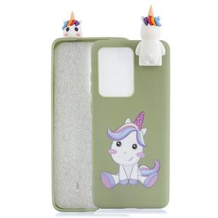 For Huawei P40 Cartoon Shockproof TPU Protective Case with Holder(Cute Unicorn)