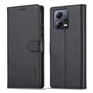 For Xiaomi Redmi Note 12 Pro 5G/Poco X5 Pro LC.IMEEKE Calf Texture Horizontal Flip Leather Case(Black)