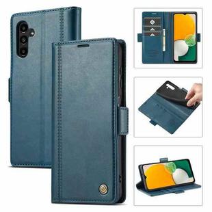 For Samsung Galaxy A54 5G LC.IMEEKE PU + TPU Skin-friendly Feeling Leather Phone Case(Blue)