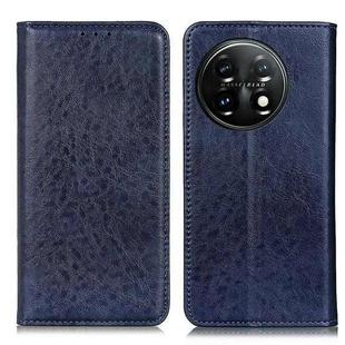 For OnePlus 11 5G Magnetic Crazy Horse Texture Leather Phone Case(Blue)