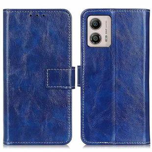 For Motorola Moto G53 5G Retro Crazy Horse Texture Leather Phone Case(Blue)