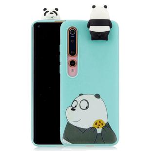 For Xiaomi Mi 10 Cartoon Shockproof TPU Protective Case with Holder(Bracket Striped Bear)
