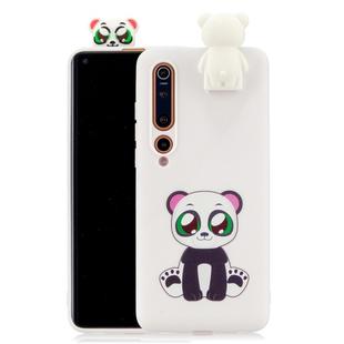 For Xiaomi Mi 10 Cartoon Shockproof TPU Protective Case with Holder(Bracket Panda)