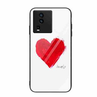 For vivo iQOO Neo7 Colorful Painted Glass Phone Case(Love)