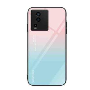 For vivo iQOO Neo7 Colorful Painted Glass Phone Case(Blue Sky)