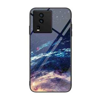 For vivo iQOO Neo7 Colorful Painted Glass Phone Case(Starry Sky)