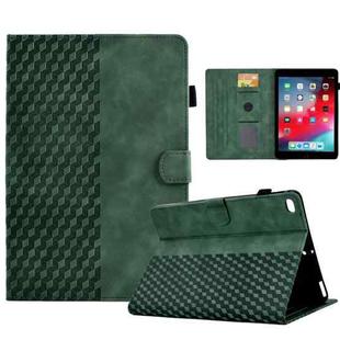 For iPad 9.7 2017 / 2018 / Air / Air 2 Rhombus Embossed Leather Smart Tablet Case(Green)