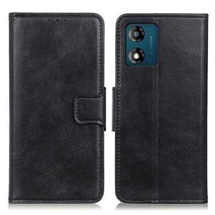For Motorola Moto E13 4G 2023 Mirren Crazy Horse Texture Leather Phone Case(Black)