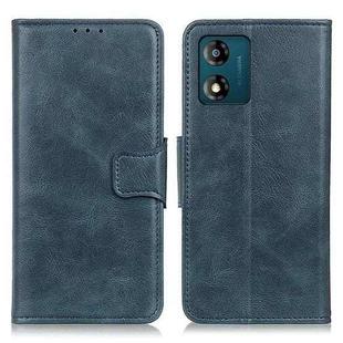 For Motorola Moto E13 4G 2023 Mirren Crazy Horse Texture Leather Phone Case(Blue)