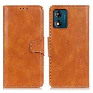 For Motorola Moto E13 4G 2023 Mirren Crazy Horse Texture Leather Phone Case(Brown)