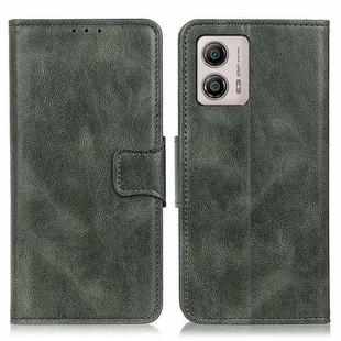 For Motorola Moto G53 5G Mirren Crazy Horse Texture Leather Phone Case(Dark Green)