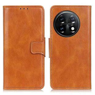 For OnePlus 11 5G Mirren Crazy Horse Texture Leather Phone Case(Brown)