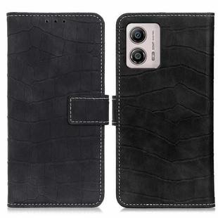 For Motorola Moto G53 5G Magnetic Crocodile Texture Leather Phone Case(Black)