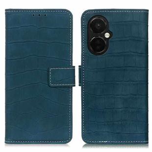 For OnePlus Nord CE 3 Lite Magnetic Crocodile Texture Leather Phone Case(Green)
