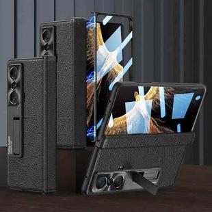 For Honor Magic VS GKK Magnetic Hinge Flip Leather Phone Case with Holder(Black)