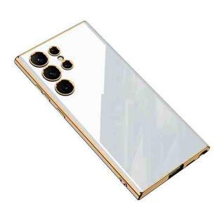 For Samsung Galaxy S23 Ultra 5G GKK Electroplating TPU Full Coverage Phone Case(White)