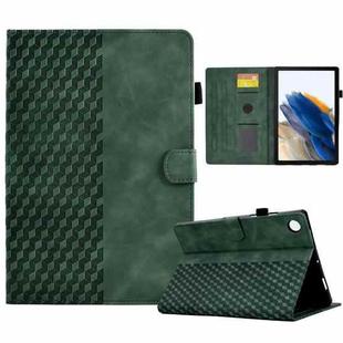 For Samsung Galaxy Tab A8 10.5 X200 / X205 Rhombus Embossed Leather Smart Tablet Case(Green)
