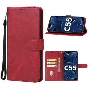 For Xiaomi Poco C55 Leather Phone Case(Red)