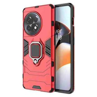 For OnePlus Ace 2 / 11R Magnetic Ring Holder PC + TPU Phone Case(Red)