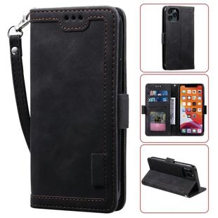 For iPhone 11 Pro Retro Splicing Horizontal Flip Leather Case with Card Slots & Holder & Wallet(Black)
