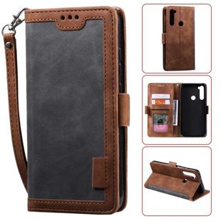 For Xiaomi Redmi Note 8 Retro Splicing Horizontal Flip Leather Case with Card Slots & Holder & Wallet(Grey)