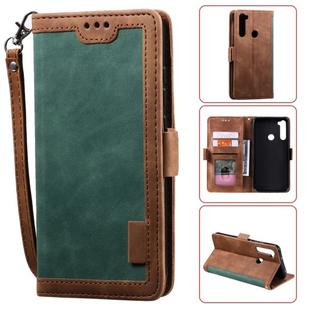 For Xiaomi Redmi Note 8 Retro Splicing Horizontal Flip Leather Case with Card Slots & Holder & Wallet(Green)