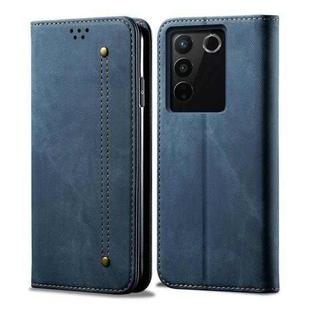 For vivo S16e Denim Texture Leather Phone Case(Blue)