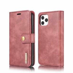 For iPhone 12/12 Pro DG.MING Crazy Horse Texture Detachable Magnetic Leather Case(Red)