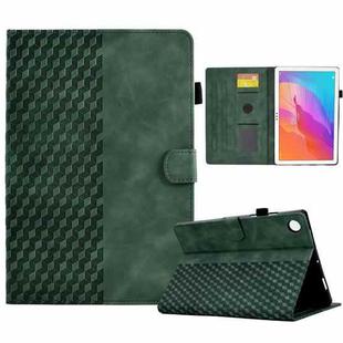 For Huawei MatePad T10 / T10S / Honor Tablet 6 Rhombus Embossed Leather Tablet Case(Green)