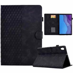 For Lenovo Tab M10 2nd TB-X306F/X306X Rhombus Embossed Leather Smart Tablet Case(Black)