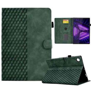 For Lenovo Tab M10 / M10 Plus FHD X606F Rhombus Embossed Leather Smart Tablet Case(Green)